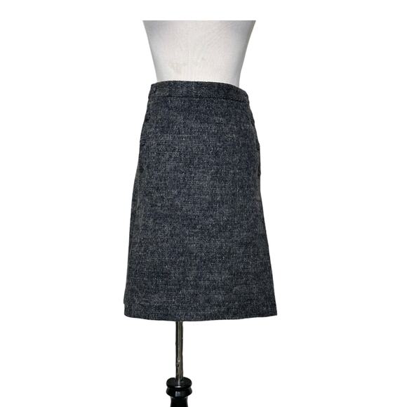 Lu Lu Cheung brown tweed wool skirt size 14 - Picture 9 of 15